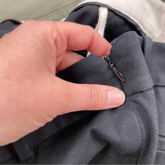 J Crew Black Minnie Side Zip Slim Fit Trouser Dress Pants Womens 6 Preppy Ankle - Picture 9 of 10